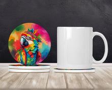 Load image into Gallery viewer, Hippie Animal Parrot Large Sandstone Coasters Pack of 4