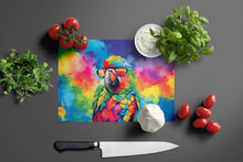 Load image into Gallery viewer, Hippie Animal Parrot Glass Cutting Boards – Durable, Decorative Kitchen Art