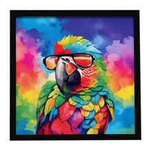 Load image into Gallery viewer, Hippie Animal Parrot Framed Metal Print