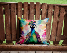 Load image into Gallery viewer, Hippie Animal Peacock Throw Pillow - 14x14 Decorative Pillow – Art for Your Home &amp; Patio
