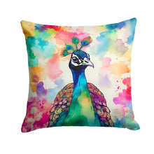 Load image into Gallery viewer, Hippie Animal Peacock Throw Pillow - 14x14 Decorative Pillow – Art for Your Home &amp; Patio