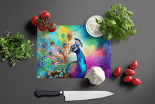 Load image into Gallery viewer, Hippie Animal Peacock Glass Cutting Boards – Durable, Decorative Kitchen Art