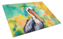 Load image into Gallery viewer, Hippie Animal Pelican Glass Cutting Boards – Durable, Decorative Kitchen Art