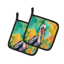 Load image into Gallery viewer, Hippie Animal Pelican Pot Holders - Set of 2 Decorative Kitchen Helpers | Made in the USA