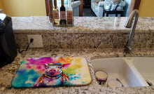 Load image into Gallery viewer, Hippie Animal Pig Dish Drying Mat