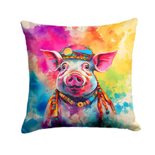 Load image into Gallery viewer, Hippie Animal Pig Throw Pillow - 14x14 Decorative Pillow – Art for Your Home &amp; Patio