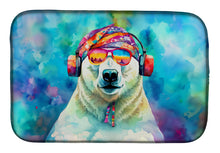 Load image into Gallery viewer, Hippie Animal Polar Bear Dish Drying Mat
