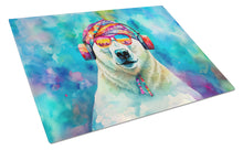 Load image into Gallery viewer, Hippie Animal Polar Bear Glass Cutting Boards – Durable, Decorative Kitchen Art