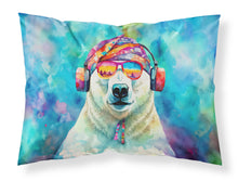 Load image into Gallery viewer, Hippie Animal Polar Bear Standard Pillowcase – Artistic Decorative Front, White Back