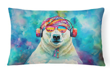 Load image into Gallery viewer, Hippie Animal Polar Bear Throw Pillow