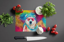 Load image into Gallery viewer, Hippie Animal Polar Bear Glass Cutting Boards – Durable, Decorative Kitchen Art