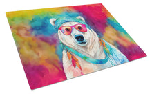 Load image into Gallery viewer, Hippie Animal Polar Bear Glass Cutting Boards – Durable, Decorative Kitchen Art