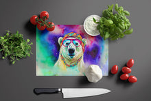 Load image into Gallery viewer, Hippie Animal Polar Bear Glass Cutting Boards – Durable, Decorative Kitchen Art