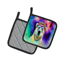 Load image into Gallery viewer, Hippie Animal Polar Bear Pot Holders - Set of 2 Decorative Kitchen Helpers | Made in the USA