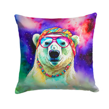 Load image into Gallery viewer, Hippie Animal Polar Bear Throw Pillow - 14x14 Decorative Pillow – Art for Your Home &amp; Patio