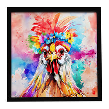 Load image into Gallery viewer, Hippie Animal Polish Poland Rooster Framed Metal Print