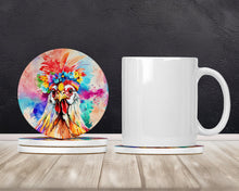 Load image into Gallery viewer, Hippie Animal Polish Poland Rooster Large Sandstone Coasters Pack of 4
