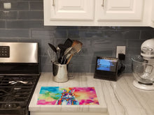 Load image into Gallery viewer, Hippie Animal Rabbit Glass Cutting Boards – Durable, Decorative Kitchen Art