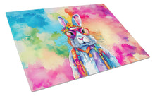 Load image into Gallery viewer, Hippie Animal Rabbit Glass Cutting Boards – Durable, Decorative Kitchen Art