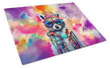 Load image into Gallery viewer, Hippie Animal Raccoon Glass Cutting Boards – Durable, Decorative Kitchen Art