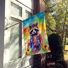 Load image into Gallery viewer, Hippie Animal Raccoon House Flag