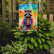 Load image into Gallery viewer, Raccoon Garden Flag - Hippie Aniimals - Animal-Themed Yard Decor