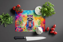 Load image into Gallery viewer, Hippie Animal Raccoon Glass Cutting Boards – Durable, Decorative Kitchen Art