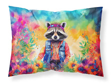 Load image into Gallery viewer, Hippie Animal Raccoon Standard Pillowcase – Artistic Decorative Front, White Back