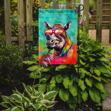Load image into Gallery viewer, Rhinoceros Garden Flag - Hippie Aniimals - Animal-Themed Yard Decor