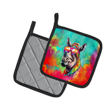 Load image into Gallery viewer, Hippie Animal Rhinoceros Pot Holders - Set of 2 Decorative Kitchen Helpers | Made in the USA