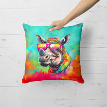 Load image into Gallery viewer, Hippie Animal Rhinoceros Throw Pillow