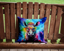 Load image into Gallery viewer, Hippie Animal Rhinoceros Throw Pillow - 14x14 Decorative Pillow – Art for Your Home &amp; Patio