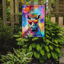 Load image into Gallery viewer, Rhinoceros Garden Flag - Hippie Aniimals - Animal-Themed Yard Decor