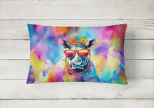Load image into Gallery viewer, Hippie Animal Rhinoceros Throw Pillow