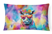 Load image into Gallery viewer, Hippie Animal Rhinoceros Throw Pillow