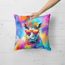 Load image into Gallery viewer, Hippie Animal Rhinoceros Throw Pillow