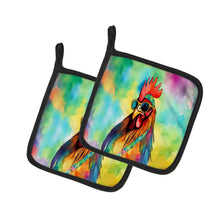 Load image into Gallery viewer, Hippie Animal Rooster Pot Holders - Set of 2 Decorative Kitchen Helpers | Made in the USA