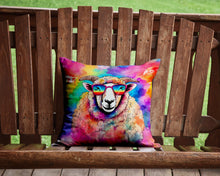 Load image into Gallery viewer, Hippie Animal Sheep Throw Pillow - 14x14 Decorative Pillow – Art for Your Home &amp; Patio