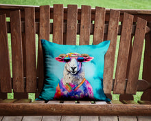 Load image into Gallery viewer, Hippie Animal Sheep Throw Pillow - 14x14 Decorative Pillow – Art for Your Home &amp; Patio