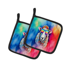 Load image into Gallery viewer, Hippie Animal Sheep Pot Holders - Set of 2 Decorative Kitchen Helpers | Made in the USA