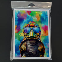 Load image into Gallery viewer, Hippie Animal Tortoise Turtle Greeting Cards - Blank Note Cards – 8-Pack of Artist-Designed Cards with Envelopes