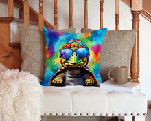 Load image into Gallery viewer, Hippie Animal Tortoise Turtle Throw Pillow - 14x14 Decorative Pillow – Art for Your Home &amp; Patio