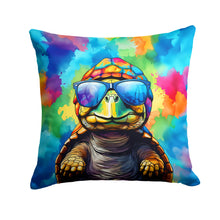 Load image into Gallery viewer, Hippie Animal Tortoise Turtle Throw Pillow - 14x14 Decorative Pillow – Art for Your Home &amp; Patio