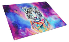 Load image into Gallery viewer, Hippie Animal White Tiger Glass Cutting Boards – Durable, Decorative Kitchen Art