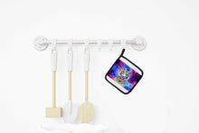 Load image into Gallery viewer, Hippie Animal White Tiger Pot Holders - Set of 2 Decorative Kitchen Helpers | Made in the USA