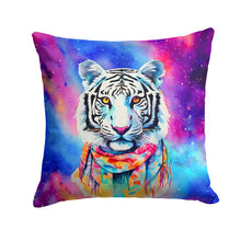 Load image into Gallery viewer, Hippie Animal White Tiger Throw Pillow - 14x14 Decorative Pillow – Art for Your Home &amp; Patio