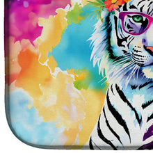 Load image into Gallery viewer, Hippie Animal White Tiger Dish Drying Mat