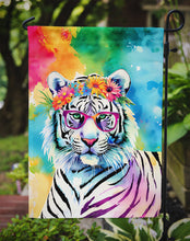Load image into Gallery viewer, White Tiger Garden Flag - Hippie Aniimals - Animal-Themed Yard Decor