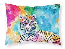 Load image into Gallery viewer, Hippie Animal White Tiger Standard Pillowcase – Artistic Decorative Front, White Back