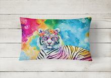 Load image into Gallery viewer, Hippie Animal White Tiger Throw Pillow